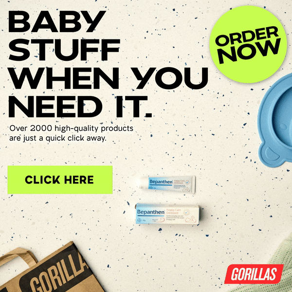 Ad for Gorillas Baby products